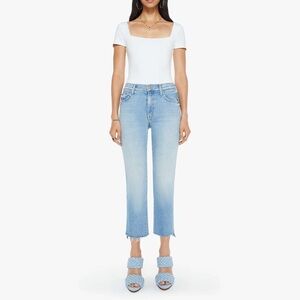 MOTHER The Insider Crop Step Fray - Can You Dig It?